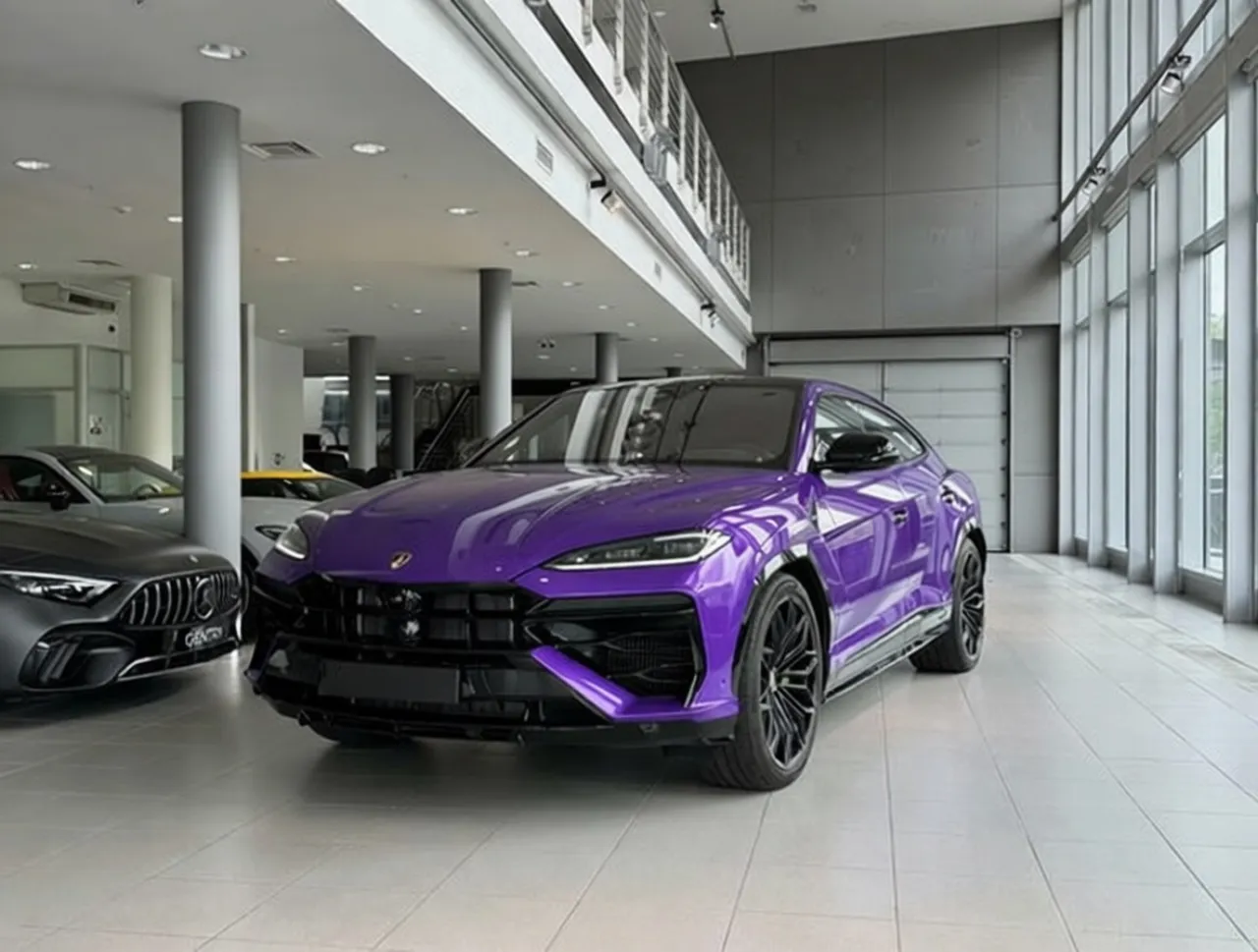 Lamborghini Urus SE, вид три четверти спереди